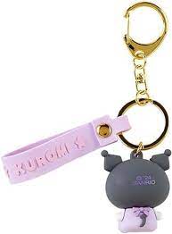 SANRIO JAPAN ORIGINAL KUROMI FIGURE KEYCHAIN