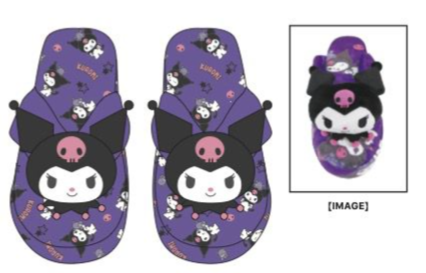 SANRIO ORIGINAL KUROMI BATH SLIPPER INTERIOR