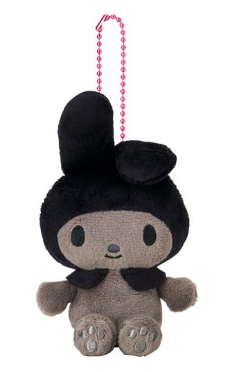 SANRIO ORIGINAL MY MELODY 50TH ANNIVERSARY MASCOT HOLDER- SITTING BLACK