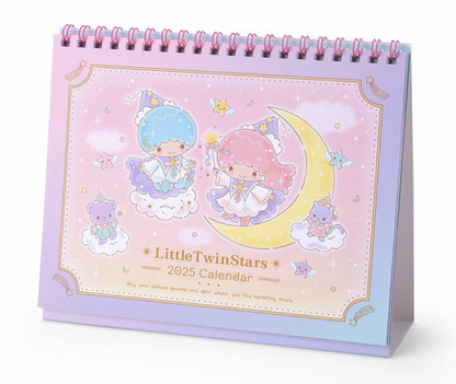 SANRIO JAPAN ORIGINAL LITTLE TWIN STARS 2025 TABLE RING CALENDAR