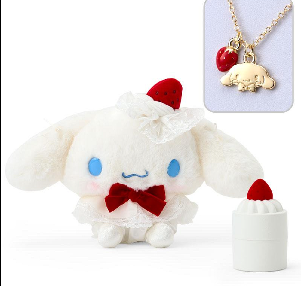 SANRIO ORIGINAL CINNAMOROLL STRAWBERRY WITH NECKLACE