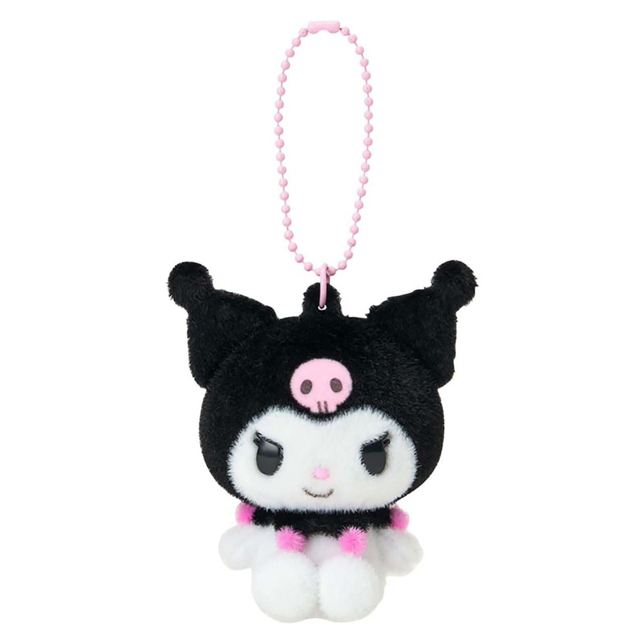 SANRIO ORIGINAL KUROMI FLOCKED FIGURE MASCOT HOLDER
