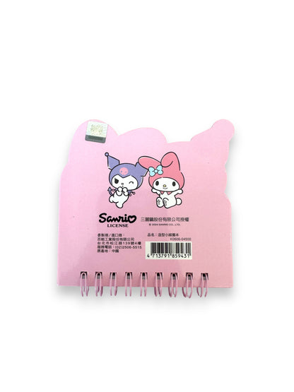 KUROMI & MY MELODY D CUT MINI NOTEBOOK