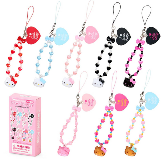 SANRIO ORIGINAL HELLO KITTY STRAP BLIND BOX (I LOVE HELLO KITTY)