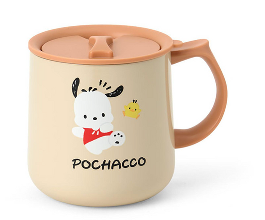 SANRIO ORIGINAL POCHACCO STAINLESS STEEL MUG WITH LID