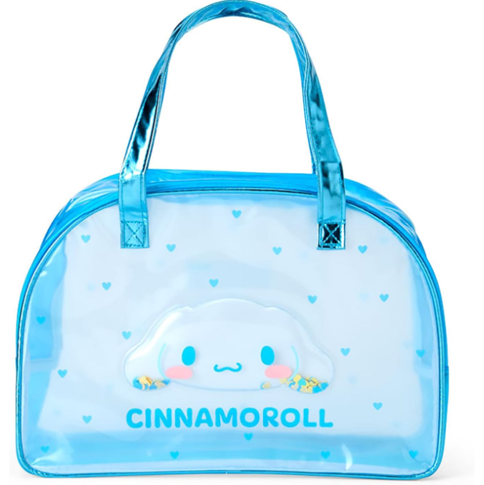 SANRIO ORIGINAL CINNAMOROLL CLEAR BOSTON BAG SPARKLING HEART