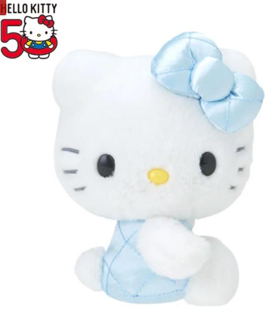 SANRIO JAPAN ORIGINAL HELLO KITTY 50TH ANNIVERSARY PLUSH BLUE