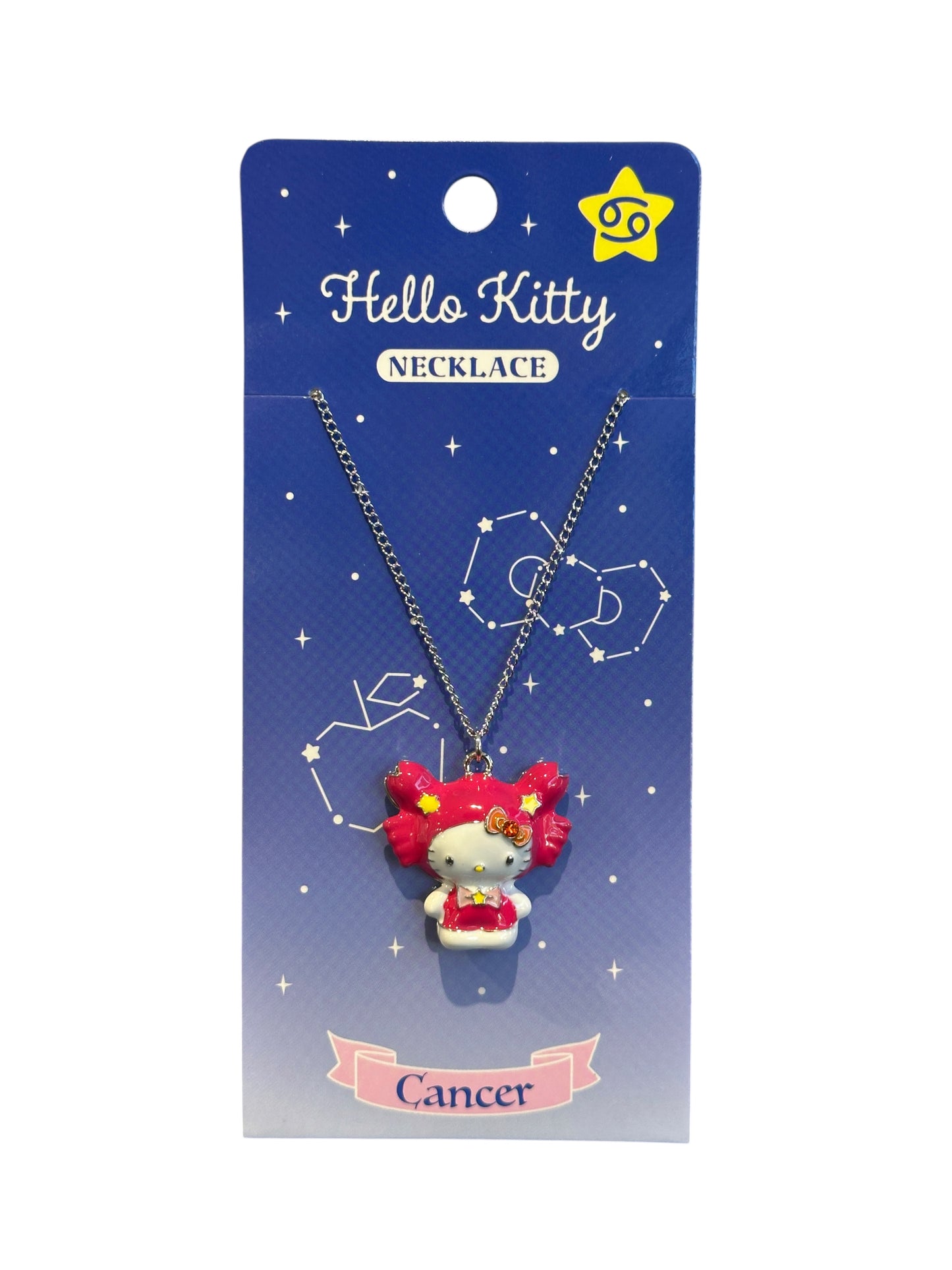 SANRIO HELLO KITTY NECKLACE CANCER ZODIAC