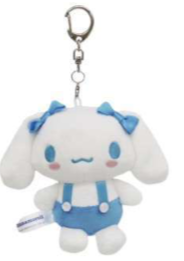 SANRIO CINNAMOROLL MASCOT KEY CLIP BLUE DUNGAREES