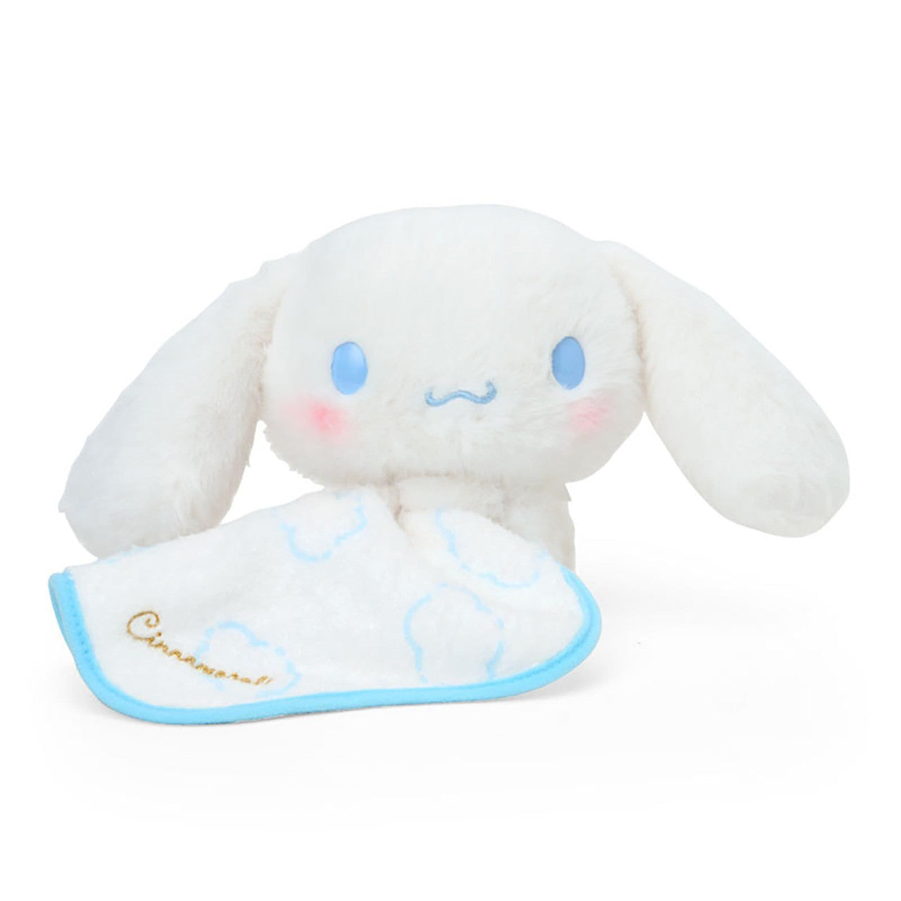 SANRIO ORIGINAL CINNAMOROLL PLUSH TOY SLEEPING ON WHITE FLUFFY CLOUD
