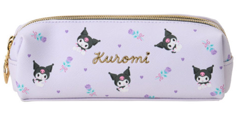 SANRIO ORIGINAL KUROMI DOUBLE ZIPPER PEN CASE