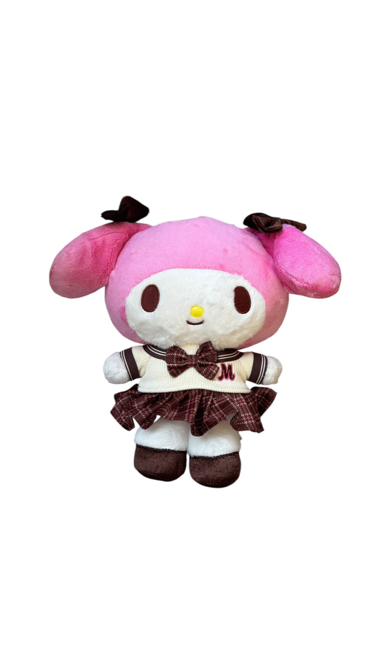 SANRIO MY MELODY 8IN SCHOOL UNIFORM PLUSH