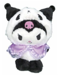 SANRIO KUROMI BEAN DOLL BLACK PANDA