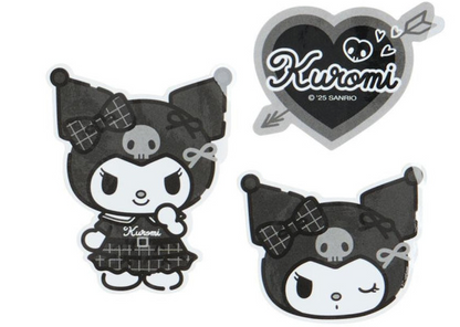 SANRIO ORIGINAL KUROMI MONTONE DECORATION CHARM SET BLACK & WHITE