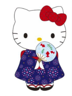 SANRIO HELLO KITTY HANABI STANDING PLUSH 10 INCHES