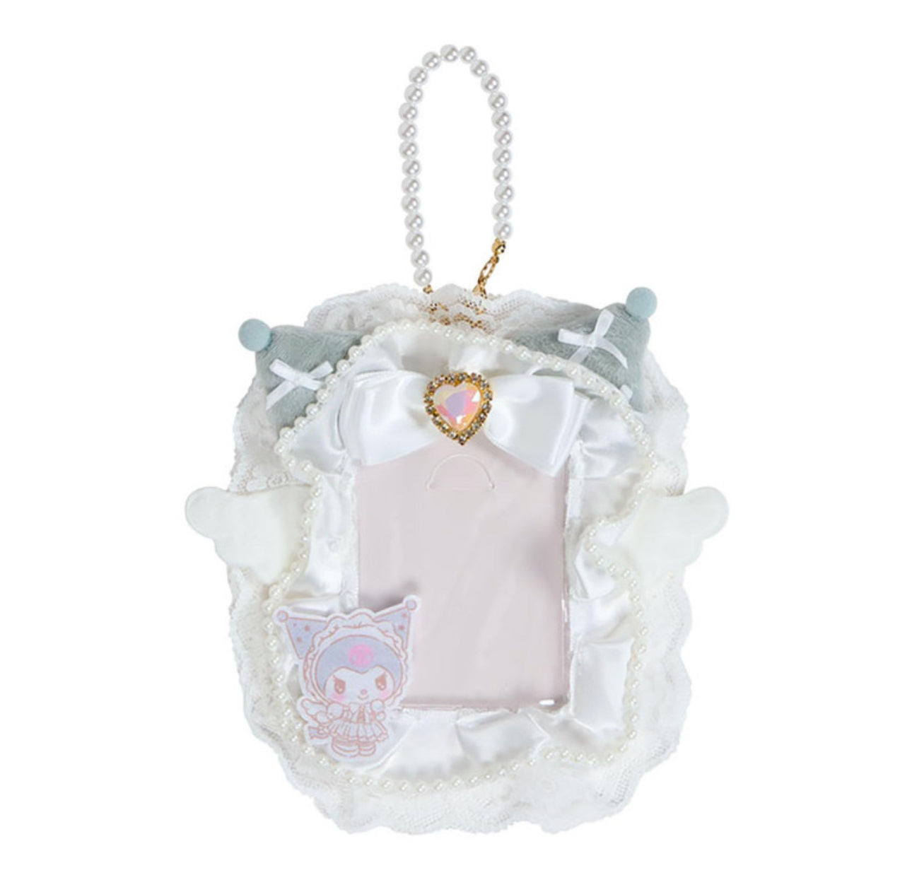 SANRIO KUROMI TRADING CARD HOLDER ENJOY IDOL PURE WHITE ANGEL