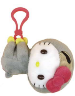 SANRIO HELLO KITTY SLOTH MASCOT CLIP CHARM TROPICAL ANIMAL