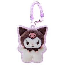 SANRIO ORIGINAL KUROMI PLUSH SHAPED PASS CASE PITATTO FRIENDS PHOTO