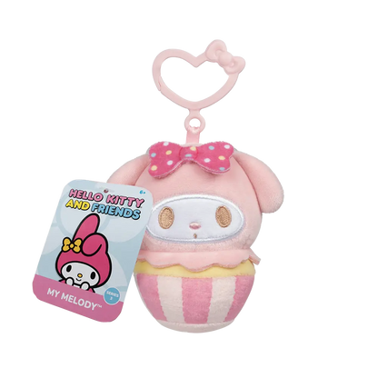 SANRIO HELLO KITTY AND FRIENDS 4" CLIP ON PLUSH