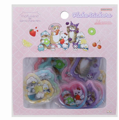 SANRIO JAPAN ORIGINAL CHARACTERS / MOFUSAND PLUMP STICKER SET FRUIT