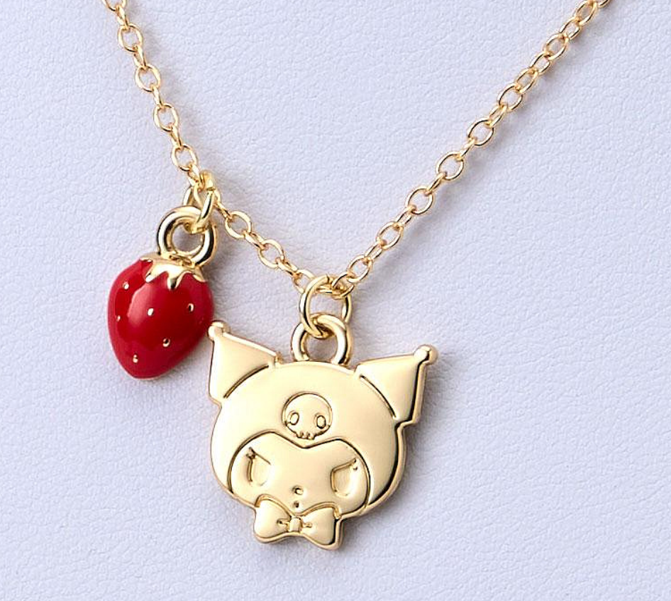 SANRIO ORIGINAL KUROMI STRAWBERRY WITH NECKLACE