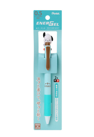 SANRIO ORIGINAL POCHACCO MASCOT ENERGEL 2 COLOR MULTI GEL PEN