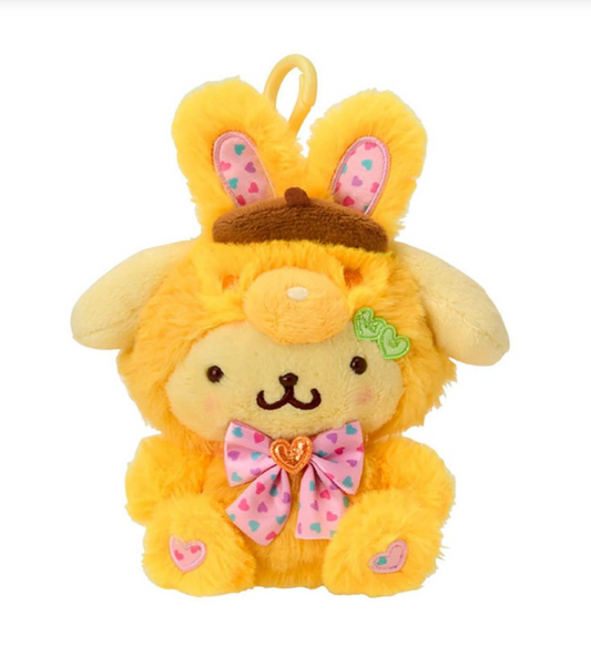 SANRIO ORIGINAL POMPOMPURIN MASCOT HOLDER SPRING RABBIT