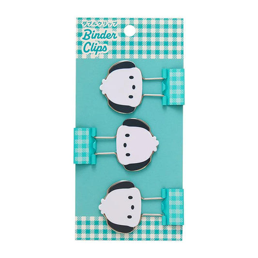 SANRIO POCHACCO 3 PC DOUBLE CLIP SET