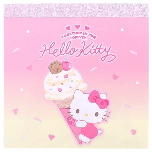 SANRIO HELLO KITTY ICE CREAM MEMO PAD KT