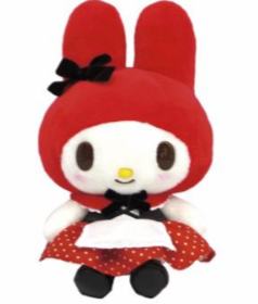 SANRIO MY MELODY 9 INCHES PLUSH RETRO RED