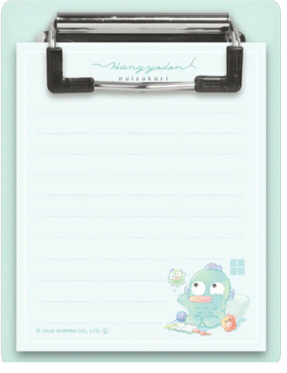 SANRIO JAPAN ORIGINAL HANGYODON NOTEPAD MEMO WITH BINDER