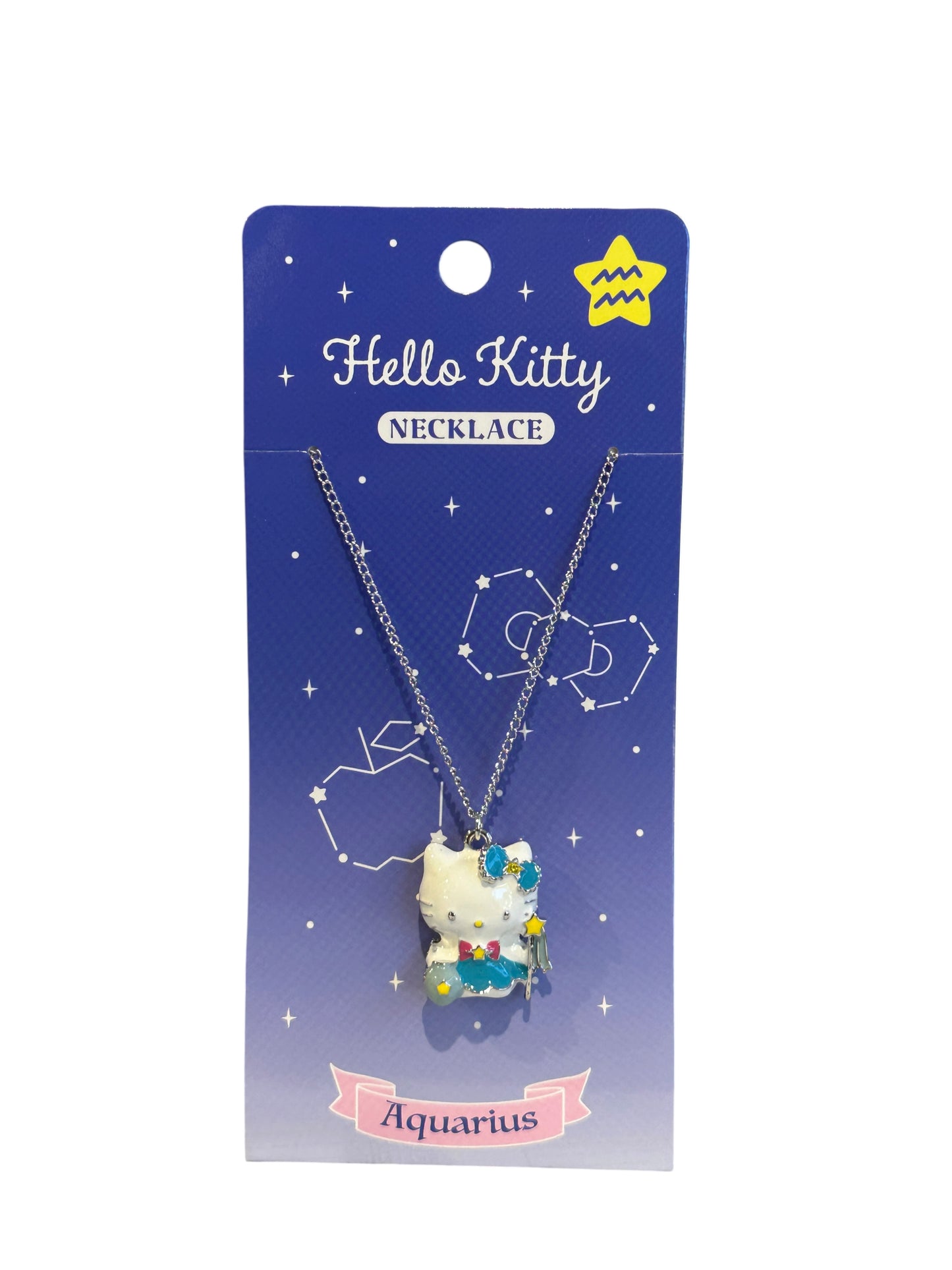 SANRIO HELLO KITTY NECKLACE AQUARIUS ZODIAC