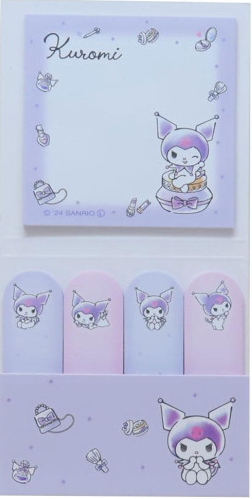 SANRIO ORIGINAL KUROMI INDEX STICKY NOTES BEAUTY