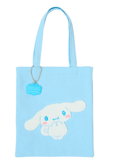 SANRIO ORIGINAL CINNAMOROLL CHARACTER GRAND PRIX 3RD EDITION EMBROIDERY I WANT YOU TO LOVE IT A LOT MINI TOTE BAG