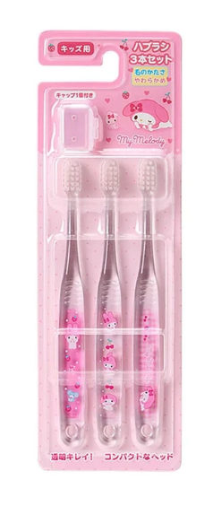 SANRIO ORIGINAL MY MELODY 3PC TOOTHBRUSH SET