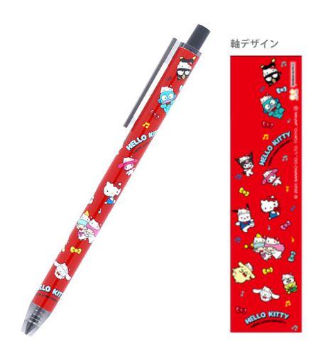 SANRIO ORIGINAL CHARACTERS HELLO KITTY 50TH ANNIVERSARY METACIL LIGHT KNOCK PENCIL