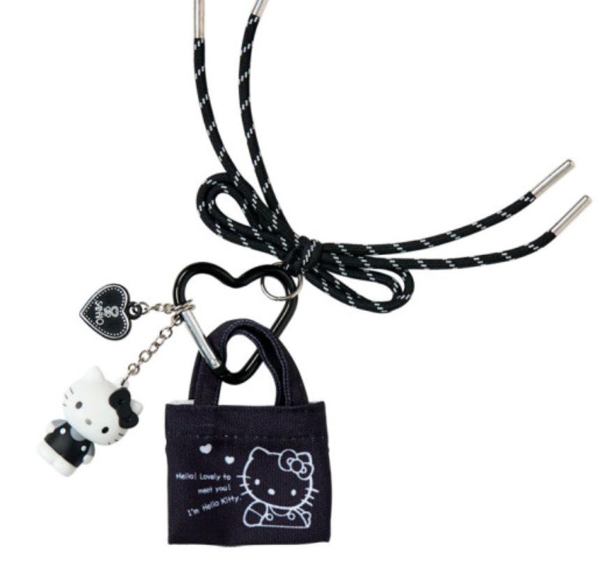SANRIO ORIGINAL HELLO KITTY TOTE BAG CARABINER RETRO NOSTALGIA MINIATURE KEYCHAIN BAG CHARM