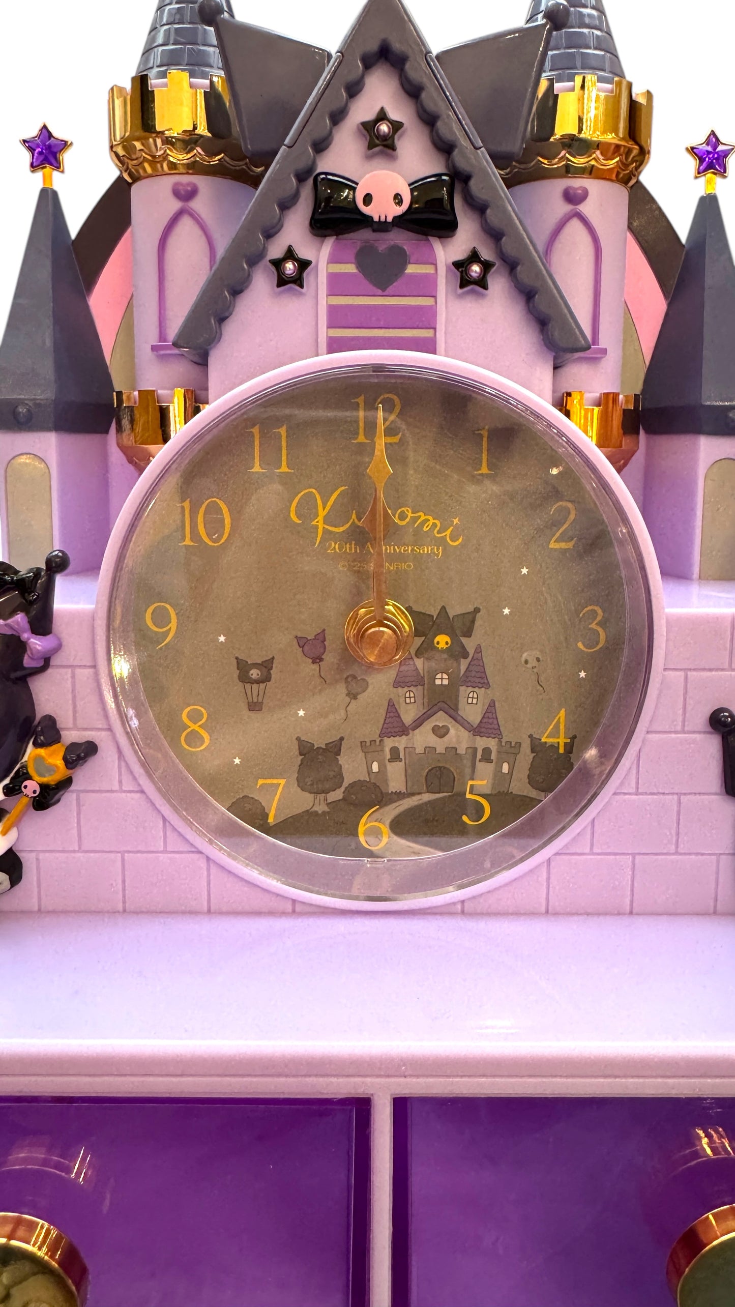 SANRIO ORIGINAL 2025 KUROMI KUJI #1 DESK CLOCK W/ ORGANIZER
