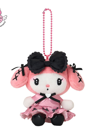 SANRIO ORIGINAL MY MELODY 50TH ANNIVERSARY MASCOT HOLDER- MIDNIGHT MELOKURO SPECIAL
