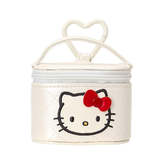SANRIO ORIGINAL HELLO KITTY VANITY SHAPED MINI ACCESSORY CASE MINIATURE QUILT WHITE