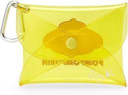 SANRIO JAPAN ORIGINAL POMPOMPURIN MINI CLEARR CASE / POUCH WITH CARABINER CLIP