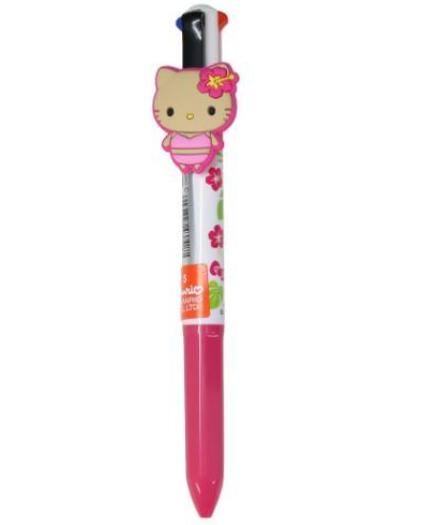 SANRIO ORIGINAL HELLO KITTY 4 COLOR BALLPOINT PEN PINK SWIMSUIT