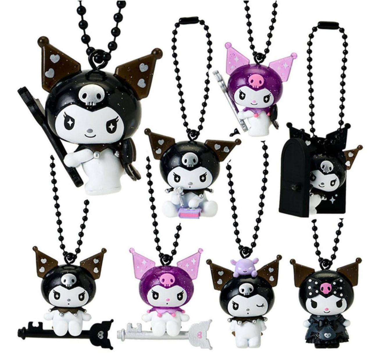 SANRIO KUROMI SECRET MASCOT KEYCHAIN KUROMI'S SPECIAL KEY 20TH ANNIVERSARY