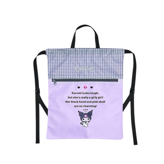 SANRIO JAPAN ORIGINAL KUROMI KNAPSACK GYM BAG