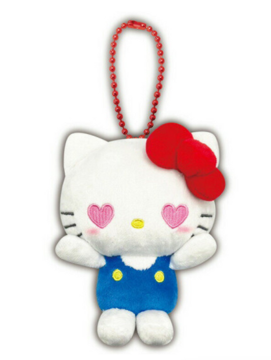 SANRIO ORIGINAL HELLO KITTY PETIT MINI MASCOT HOLDER HEART LOVING FACE