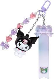 SANRIO JAPAN ORIGINAL KUROMI CUSTOM KEY CHAIN CLEAR AND PLUMP 3D