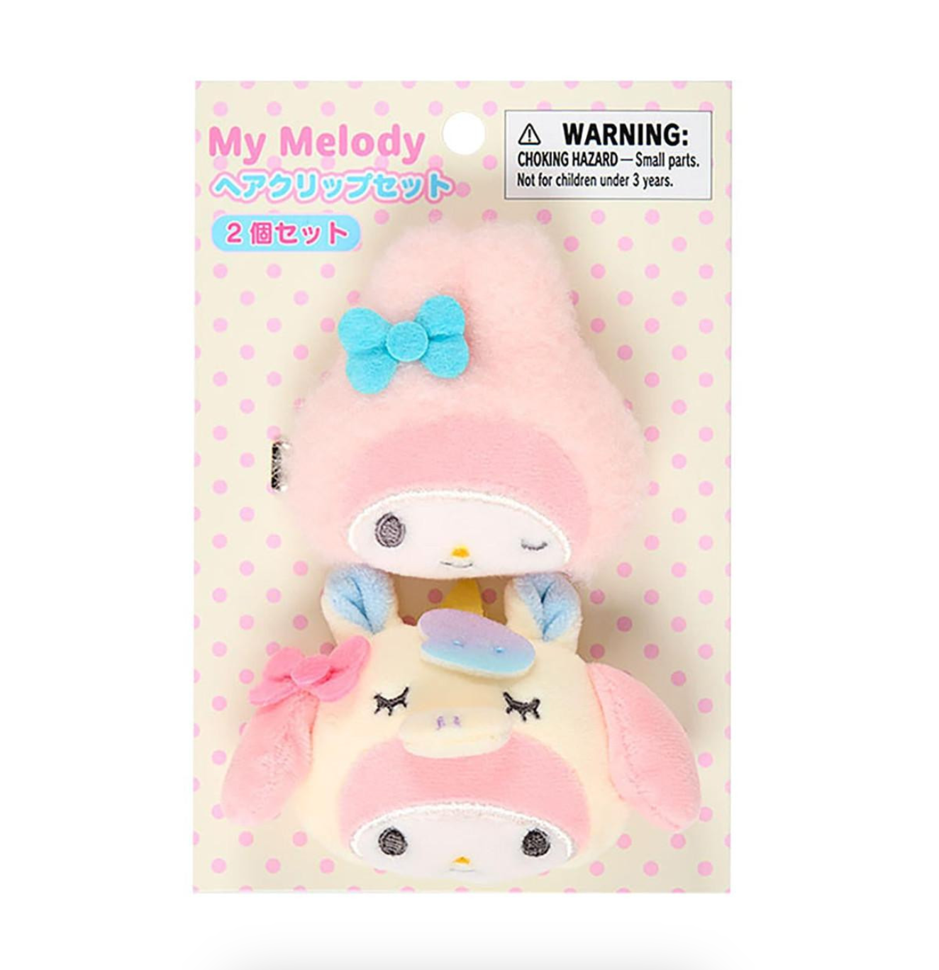SANRIO ORIGINAL MY MELODY HAIR CLIP SET (MY DECO BAG)