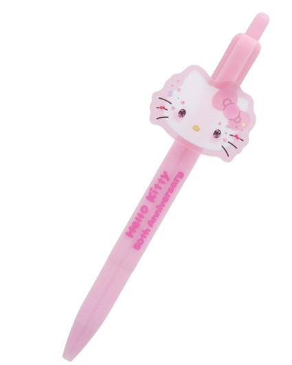 SANRIO ORIGINAL HELLO KITTY 50TH ANNIVERSARY MASCOT BALLPOINT PINK