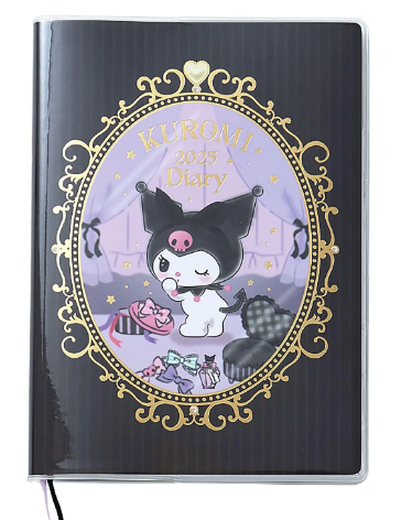 SANRIO JAPAN ORIGINAL KUROMI DIARY BOOK B6 2025 CALENDAR