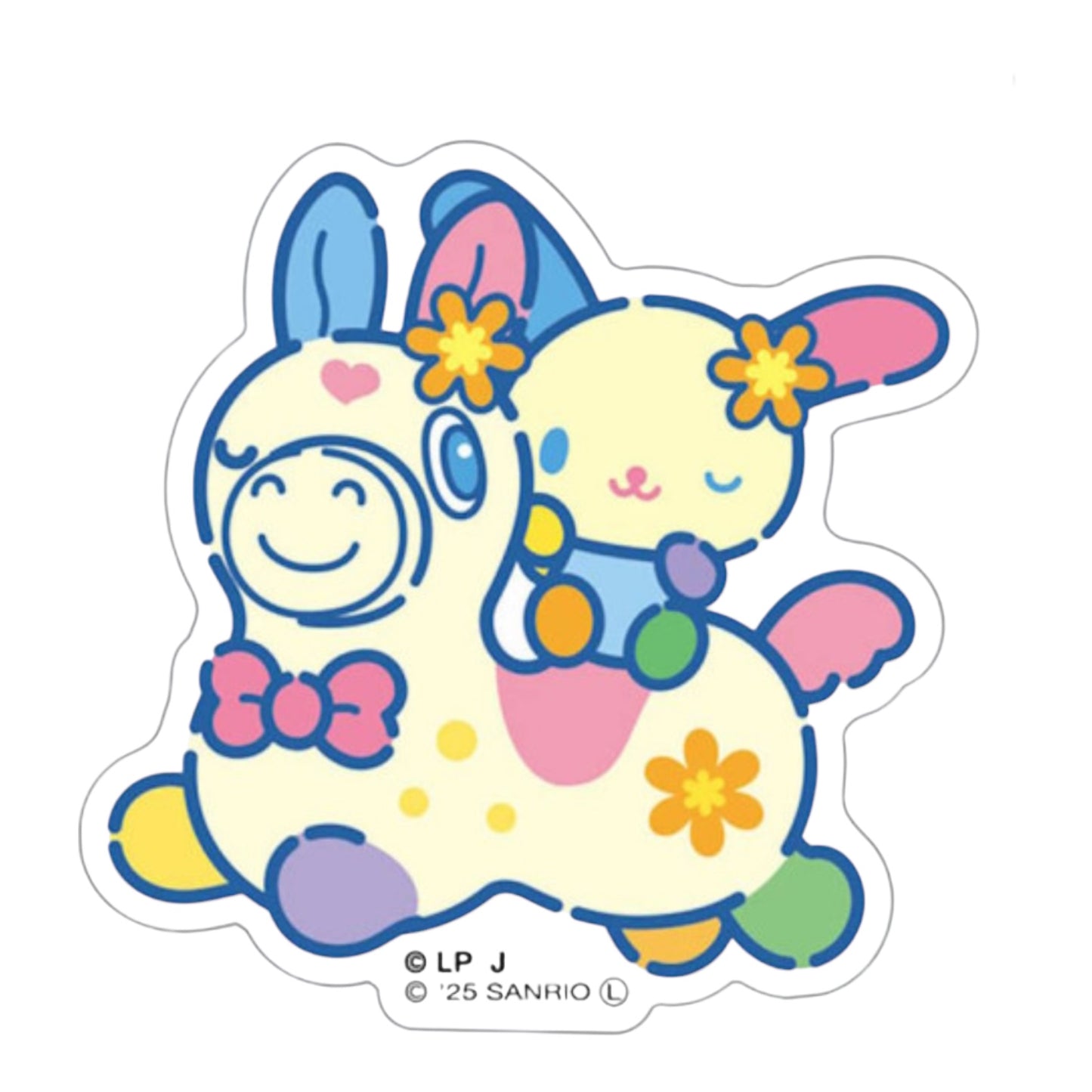 SANRIO ORIGINAL USAHANA BIG STICKER RODY BOUNCE HORSE